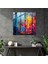 Canlı Yağmur Vitray Sanatı - Yağmur, Cam Sanatı, Duvar Dekorasyonu, Modern Sanat, 30X30 3