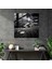 Mehtaplı Çayırlar Cam Baskı - Klasik Siyah Beyaz Fotoğraf Cam Duvar Sanatı - Modern Sanat Eseri, 30X30 2