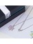 Pembe Zirkon Taşlı Lotus Çiçeği Model 925 Ayar Gümüş Kadın Kolye 2