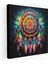Kırmızı Hint Duvar Sanatı: Karmaşık Dreamcatcher - Kızıl Hint, Duvar Sanatı, Kanvas Duvar Sanatı, Canlı Renkler, 30X30 1