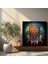 Kırmızı Hint Duvar Sanatı: Karmaşık Dreamcatcher - Kızıl Hint, Duvar Sanatı, Kanvas Duvar Sanatı, Canlı Renkler, 30X30 3