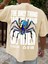 Oversize Baskılı Bej Renk Salaş T-Shirt %100 Pamuk 2
