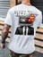 Oversize Baskılı Beyaz Renk Salaş T-Shirt Pamuk 1
