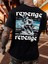 Oversize Baskılı Siyah Renk Salaş T-Shirt %100 Pamuk 2