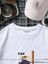 Oversize Baskılı Beyaz Renk Salaş T-Shirt %100 Pamuk 4
