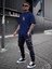 Oversize Baskılı Lacivert Renk Salaş T-Shirt %100 Pamuk 3