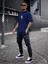 Oversize Baskılı Lacivert Renk Salaş T-Shirt %100 Pamuk 2