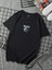 Oversize Baskılı Siyah Renk Salaş T-Shirt %100 Pamuk 5