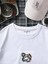 Oversize Baskılı Beyaz Renk Salaş T-Shirt %100 Pamuk 2