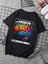 Oversize Baskılı Siyah Renk Salaş T-Shirt %100 Pamuk 2