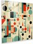 Retro Funk Cam Baskı - Funky, Geometrik Şekiller, Retro Tarzı Illüstrasyon, Funky, 30X30 1