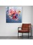 Hydrangea'nın Geometrik Füzyon Cam Baskı - Ortanca, Çağdaş, Doğa, Ortanca, 30X30 3