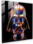 Fütüristik Cam Baskı - Darth Vader Kask - Darth Vader, Yıldız Savaşları, Darth Vader, Ev Dekorasyonu, 30X30 1