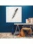 Sadelik Tüy Cam Baskı - Tüy, Elegance, Cam Baskı, Minimalist Çizim, 30X30 3