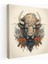 Vintage Buffalo Duvar Dekorasyonu - Karmaşık Illüstrasyon - Buffalo, Duvar Sanatı, Vintage, Buffalo, 30X30 1