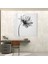 Kuru Çiçek Cam Baskı - Minimalist Tek Renkli Çiçek - Kuru Çiçek, Güçlü Kontrastlar, Tek Renkli Fotoğraf, Modern Sanat, 30X30 3