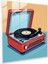 Dope Vinyl Harmony - Pop Art Cam Baskı - Dope, Vintage, Duvar Dekorasyonu, Retro Renkler, 30X30 1