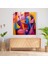 Geometri Öpücüğü Cam Baskı - Öpücük, Geometrik Soyutlama, Cesur Şekiller, Cam Sanatı, 30X30 2