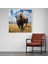 Buffalo Cam Baskı - Görkemli Bufalo - Bufalo Gerçekçi Yağlıboya Tablo, Duvar Dekorasyonu, Cam Duvar Sanatı, Sanat Meraklıları, 30X30 3