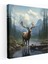 Elk Kanvas Tablo - 3D Yaban Hayatı - Elk, 3D Sanat Eseri, Elk Kanvas Tablo, Duvar Sanatı, 30X30 1