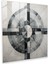 Gri Geometri Cam Baskı - Gri, Gri Tonları, Duvar Dekorasyonu, Cam Sanatı, 30X30 1