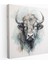 Buffalo Kanvas Tablo - Buffalo, Buffalo, Yumuşak Pastel Tonlar, Sakinleştirici Ambiyans, 30X30 1