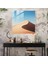 Desert Serenity Cam Baskı - Çöl, Çöl, Görkemli Kumul, Cam Duvar Tablosu, 30X30 3