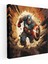 Marvel Wall Art - Çizgi Roman Kaptan Amerika Kanvas Tablo - Marvel, Kanvas Tablo, Heyecan, Kanvas Tablo, 100X100 1