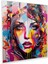 Funky Sokak Sanatı Cam Baskı - Funky, Sokak Sanatı Graffiti, Renk Riot, Ev Dekorasyonu, 30X30 1