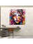 Funky Sokak Sanatı Cam Baskı - Funky, Sokak Sanatı Graffiti, Renk Riot, Ev Dekorasyonu, 30X30 3
