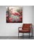 Sakin Gölet Flamingo Cam Baskı - Flamingo, Sakin Gölet, Ev Dekorasyonu, Cam Duvar Tablosu, 30X30 3