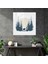 Elk Glass Print - Minimalist Çizgi Çizimi, Modern Duvar Dekorasyonu - Elk, Modern Sanat, Minimalist, Orman, 30X30 2