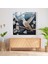 Sakin Sinek Kuşu Cam Baskı - Sinek Kuşu, Kazınmış Cam Eser, Cam Sanatı, Huzur, 30X30 3