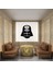 Darth Vader Duvar Sanatı - Darth Vader, Kanvas Tablo, Karanlık Taraf, Siyah Beyaz Siluet, 30X30 3