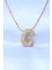 C Harfli Bubble Zirkon Taşlı Altın/gold Renk Çelik Zincir Kolye 316L 1