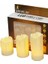 CLZ174 Alevli LED Mum Hareketli Alev Görünümlü Dekoratif Mum - 3lü Set (Orta Boy) 1