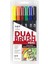: Ab-T Dual Brush Pen Grafik Kalemi Seti : 6 Renk (Ana Renkler) 1