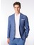 Slim Fit Çivit Erkek Düz Ceket GAE949SS Ceketçivit Mavi 3