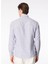 Slim Fit Gömlek Yaka Çizgili Lacivert - Beyaz Erkek Gömlek CE921SS Gömleklacivert-Beyaz 5