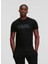 Bisiklet Yaka Baskılı Siyah Erkek T-Shirt 241M2102999 2
