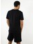 Bisiklet Yaka Desenli Siyah Erkek T-Shirt 241V3A0709 4