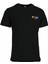 Bisiklet Yaka Desenli Siyah Erkek T-Shirt 241V3A0709 5