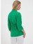 Gömlek Yaka Düz Yeşil Kadın Bluz 24YSL8763 4