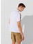 Baskılı Beyaz Erkek Polo T-Shirt 241M2206100 4