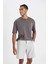 Fit Standart Fit Sporcu Basic Düz Kısa Paça Şort B1170AX24SP 4