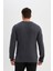 Standart Fit Normal Kesim Bisiklet Yaka Dokulu Triko Kazak C8814AX24WN 5
