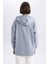 Oversize Fit Kapüşonlu Kalın Sweatshirt M3417AZ23WN 5