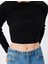 Triko Crop Kazak Uzun Kollu Saç Örgü Dokulu 5
