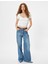 Basic Tişört U Yaka Slim Fit Kısa Kollu Drapeli 1