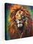 Bob Marley Duvar Tablosu - Psychedelic Aslan Kanvas Tablo - Bob Marley, Güç, Müzik, Bob Marley, 30X30 1